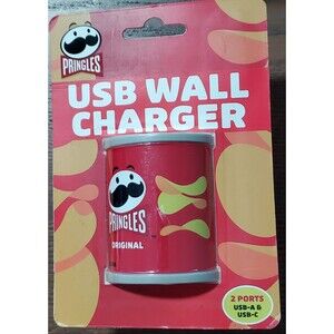 Pringles Chips Edition USB Wall Charger - 2 Ports: USB-A & USB-C - NEW IN PKG